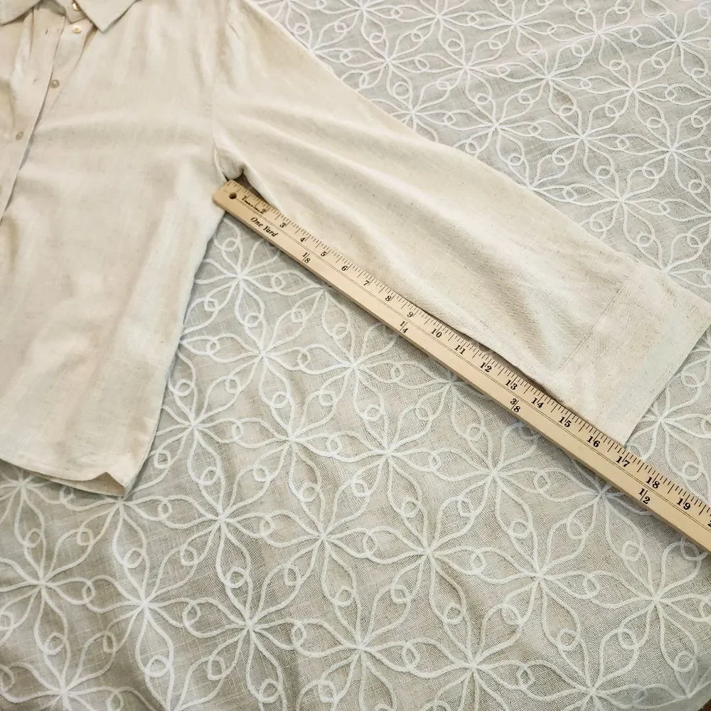 Divided H&M Linen Blend Shirt - Picture 10 of 12